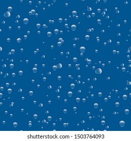 Bubbles. Seamless Texture on the white background. 