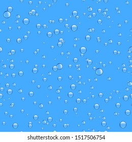 Bubbles. Seamless Texture on the white background. 