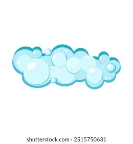 bubbles shampoo foam cartoon. cleanse wash, rinse scalp, conditioner suds bubbles shampoo foam sign. isolated symbol vector illustration