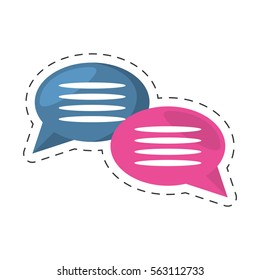 bubbles speech dialog message communication vector illustration eps 10