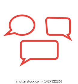 bubbles speech doodle set. Stickers of speech bubbles vector