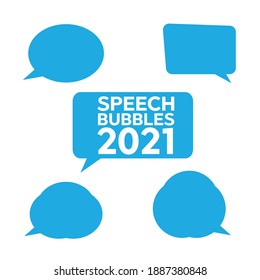 bubbles speech doodle set. Stickers of speech bubbles vector