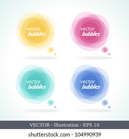 Bubbles for speech.  Vector.