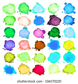 Bubbles for speech (Without a transparency). EPS 8 vector file included