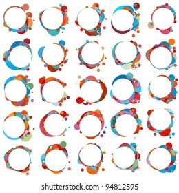 Bubbles for speech (Without a transparency). EPS 8 vector file included