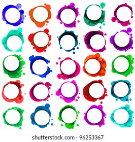 Bubbles for speech (Without a transparency). EPS 8 vector file included