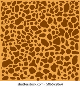 bubbles spots brown orange yellow background abstraction