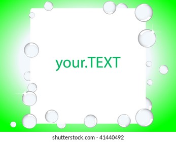 Bubbles surrounding your copy space - - layered, no masks or meshes