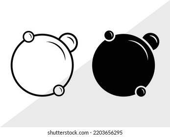 Burbujas SVG Ilustración de vectores imprimibles