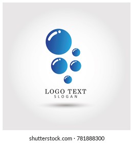 Bubbles Symbol & Icon Logo Vector Template