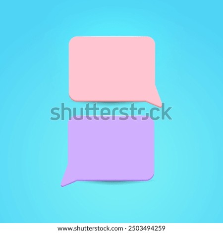 Bubbles text, illustrations of message balloons and chat boxes are suitable for dialogue templates, social media posts, banner designs and posters.