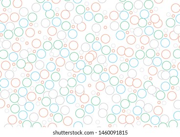 Bubbles texture on white background. - Vector
