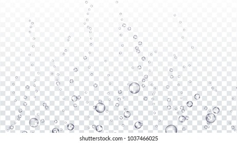 Bubbles Transparent Vector Underwater Water Drops Stock Vector (Royalty ...