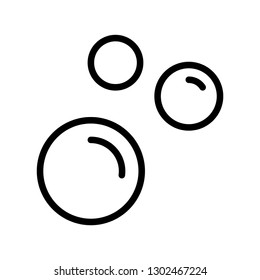 bubbles trendy favorites icon vector