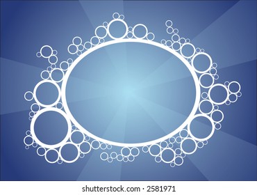 Bubbles under water with place for your text