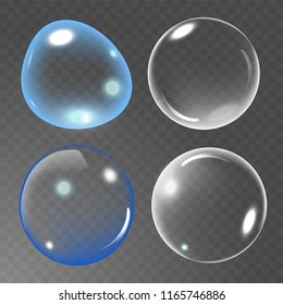 Bubbles under water vector illustration on transparent background