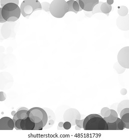 Bubbles Unique Black Bright Vector Background