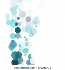 Bubbles Unique Blue Bright Vector Background