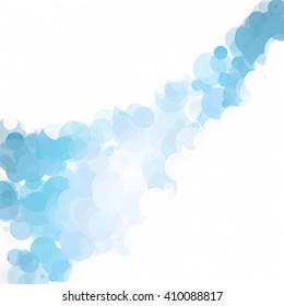 Bubbles Unique Blue Bright Vector Background