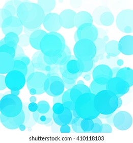 Bubbles Unique Blue Bright Vector Background