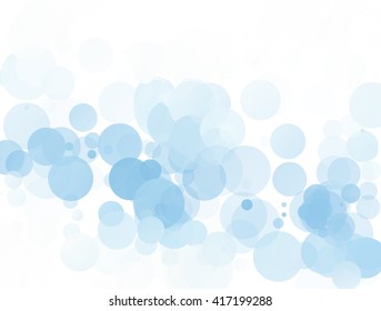 Bubbles Unique Blue Bright Vector Background