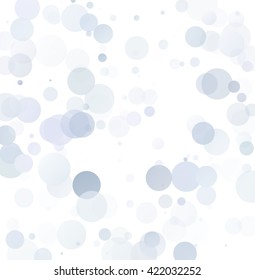 Bubbles Unique Blue Bright Vector Background