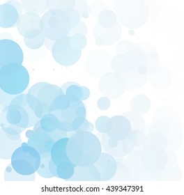 Bubbles Unique Blue Bright Vector Background