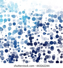 Bubbles Unique Blue Bright Vector Background