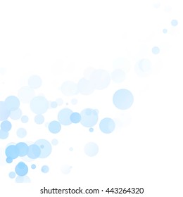 Bubbles Unique Blue Bright Vector Background