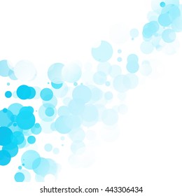 Bubbles Unique Blue Bright Vector Background