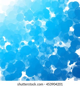 Bubbles Unique Blue Bright Vector Background