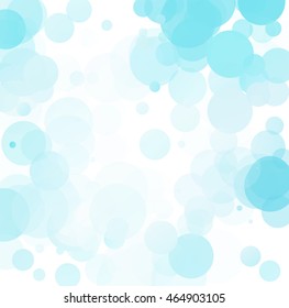 Bubbles Unique Blue Bright Vector Background