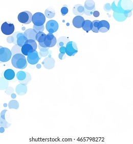 Bubbles Unique Blue Bright Vector Background