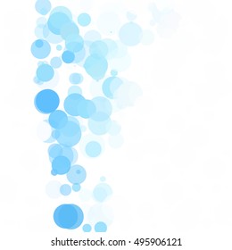 Bubbles Unique Blue Bright Vector Background