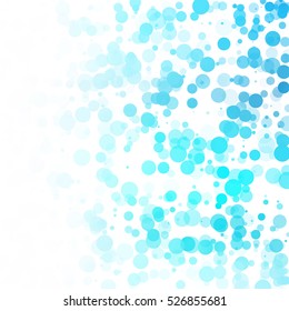 Bubbles Unique Blue Bright Vector Background