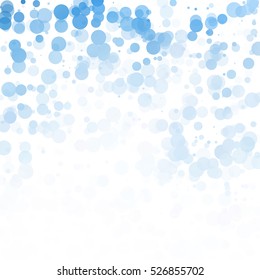 Bubbles Unique Blue Bright Vector Background