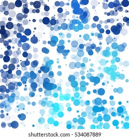 Bubbles Unique Blue Bright Vector Background