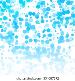Bubbles Unique Blue Bright Vector Background