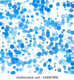 Bubbles Unique Blue Bright Vector Background