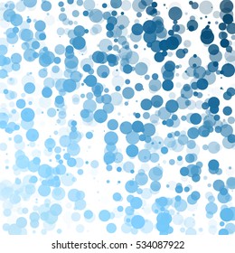 Bubbles Unique Blue Bright Vector Background