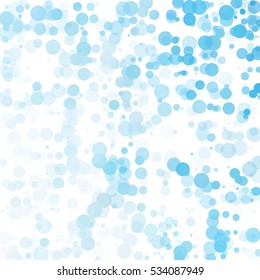 Bubbles Unique Blue Bright Vector Background