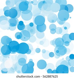 Bubbles Unique Blue Bright Vector Background