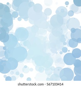 Bubbles Unique Blue Bright Vector Background