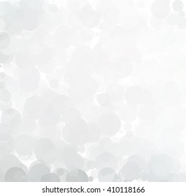 Bubbles Unique Gray White Bright Vector Background