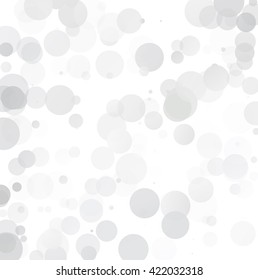 Bubbles Unique Gray White Bright Vector Background