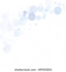 Bubbles Unique Gray White Bright Vector Background