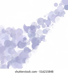 Bubbles Unique Gray White Bright Vector Background
