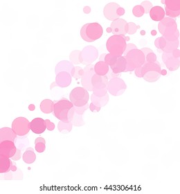 Bubbles Unique Pink Bright Vector Background