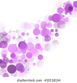 Bubbles Unique Purple Bright Vector Background