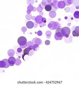 Bubbles Unique Purple Bright Vector Background